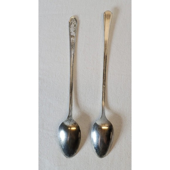Silverplate Ice Tea Spoons Court/ H&T - Picture 2 of 7